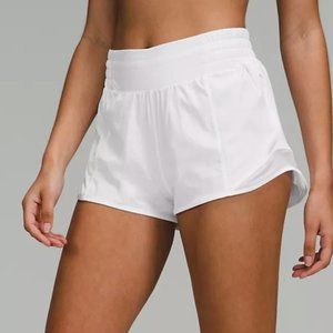 White Lululemon Hotty Hot Short II 2.5"